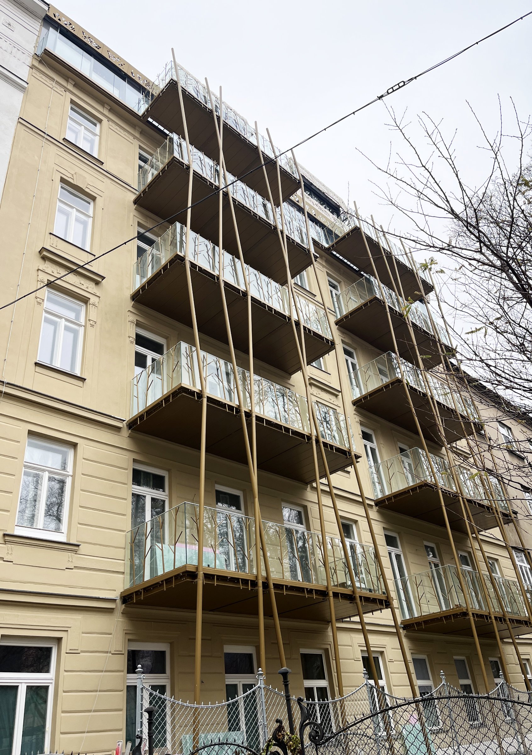 Balkone Parkseite